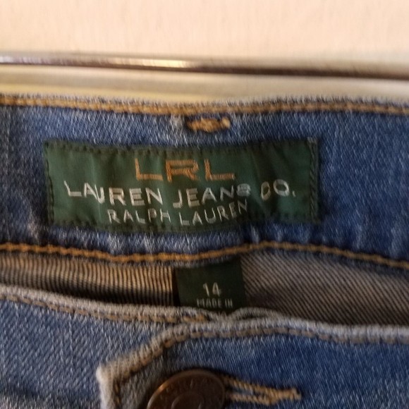 LAUREN Ralph Lauren Size 14 Classic Straight Leg Denim Jeans Preowned - Picture 2 of 9